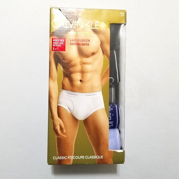 Calvin Klein Men's Classics Brief 100% Cotton‎ 6-Pack - Picture 2 of 10